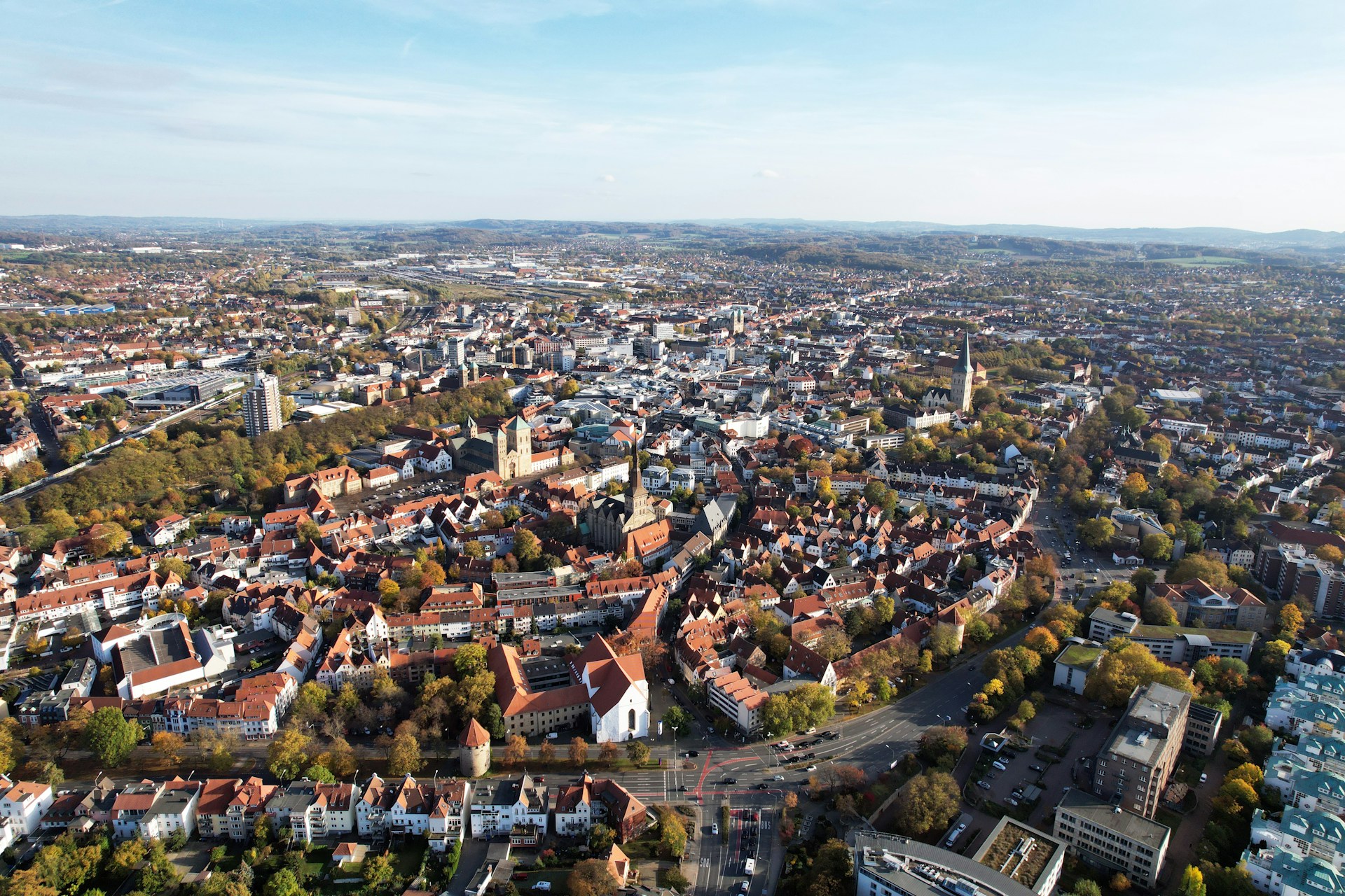 a city with many buildings